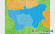 Political Shades Map of Mambere-Kadei