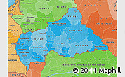 Political Shades Map of Central African Republic