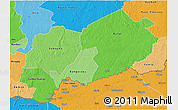 Political Shades 3D Map of Mbomou