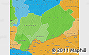 Political Shades Map of Mbomou