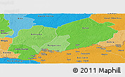 Political Shades Panoramic Map of Mbomou