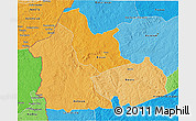 Political Shades 3D Map of Nana-Mambere