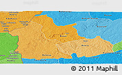 Political Shades Panoramic Map of Nana-Mambere