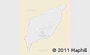 Classic Style 3D Map of Markounda, single color outside