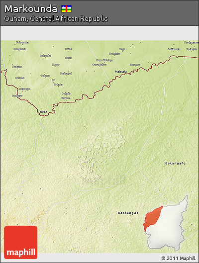 Physical 3D Map of Markounda