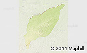 Physical 3D Map of Markounda, lighten