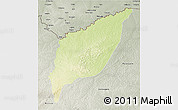 Physical 3D Map of Markounda, semi-desaturated