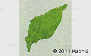 Satellite 3D Map of Markounda, lighten