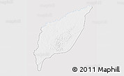 Silver Style 3D Map of Markounda, single color outside