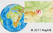 Physical Location Map of Markounda, highlighted parent region