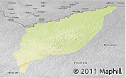 Physical Panoramic Map of Markounda, desaturated
