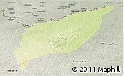 Physical Panoramic Map of Markounda, semi-desaturated