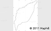 Blank Simple Map of Markounda, cropped outside, no labels
