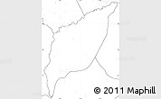 Blank Simple Map of Markounda, no labels
