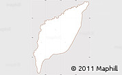 Classic Style Simple Map of Markounda, cropped outside