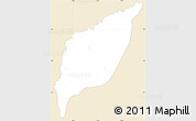 Classic Style Simple Map of Markounda, single color outside