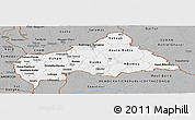 Gray Panoramic Map of Central African Republic