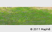 Satellite Panoramic Map of Central African Republic