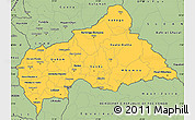 Savanna Style Simple Map of Central African Republic