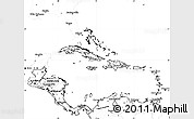 Blank Simple Map of Central America