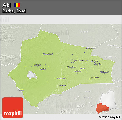 Physical 3D Map of Ati, lighten, semi-desaturated