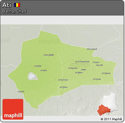 Physical 3D Map of Ati, lighten, semi-desaturated