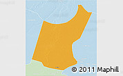 Political 3D Map of Djedaa, lighten