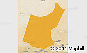 Political 3D Map of Djedaa, satellite outside