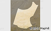 Satellite 3D Map of Djedaa, darken