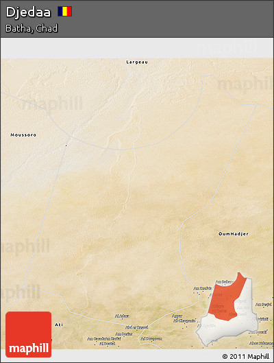 Satellite 3D Map of Djedaa