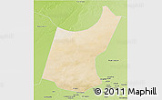 Satellite 3D Map of Djedaa, physical outside