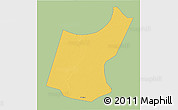 Savanna Style 3D Map of Djedaa, single color outside