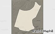 Shaded Relief 3D Map of Djedaa, darken