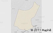 Shaded Relief 3D Map of Djedaa, desaturated