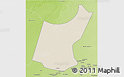 Shaded Relief 3D Map of Djedaa, physical outside
