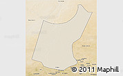 Shaded Relief 3D Map of Djedaa, satellite outside