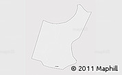 Silver Style 3D Map of Djedaa, single color outside