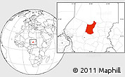 Blank Location Map of Djedaa