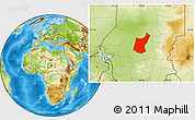 Physical Location Map of Djedaa