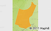 Political Map of Djedaa, physical outside