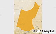 Political Map of Djedaa, satellite outside
