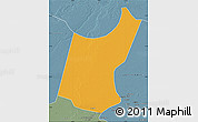 Political Map of Djedaa, semi-desaturated