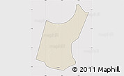 Shaded Relief Map of Djedaa, cropped outside