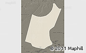 Shaded Relief Map of Djedaa, darken