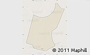 Shaded Relief Map of Djedaa, lighten