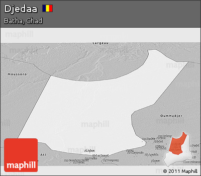 Gray Panoramic Map of Djedaa