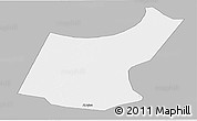 Gray Panoramic Map of Djedaa, single color outside