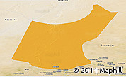 Political Panoramic Map of Djedaa, satellite outside