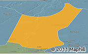 Political Panoramic Map of Djedaa, semi-desaturated