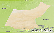 Satellite Panoramic Map of Djedaa, physical outside